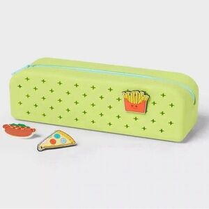 UP & UP | Silicone Charm Pencil Pouch Green With Charms